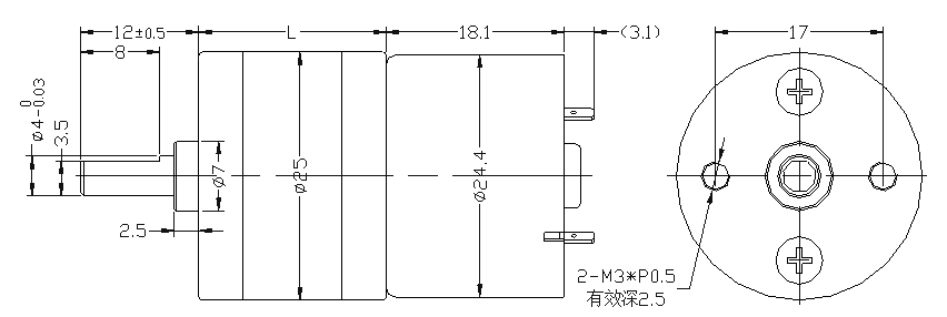 GM25A-310减速电机